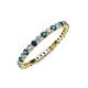 3 - Joyce 2.00 mm Blue and White Lab Grown Diamond Eternity Band 