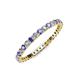 3 - Joyce 2.00 mm Tanzanite and Lab Grown Diamond Eternity Band 