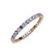 3 - Joyce 2.00 mm Tanzanite and Lab Grown Diamond Eternity Band 