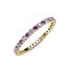 3 - Joyce 2.00 mm Amethyst and Lab Grown Diamond Eternity Band 