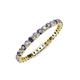 3 - Joyce 2.00 mm Iolite and Lab Grown Diamond Eternity Band 