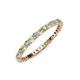 3 - Joyce 2.00 mm Peridot and Lab Grown Diamond Eternity Band 