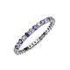 3 - Joyce 2.00 mm Iolite and Lab Grown Diamond Eternity Band 