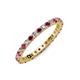 4 - Joyce 2.30 mm Ruby and Lab Grown Diamond Eternity Band 