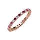 4 - Joyce 2.30 mm Ruby and Lab Grown Diamond Eternity Band 