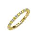 4 - Joyce 2.30 mm Yellow Sapphire and Lab Grown Diamond Eternity Band 