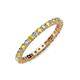 4 - Joyce 2.30 mm Yellow Sapphire and Lab Grown Diamond Eternity Band 