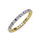 4 - Joyce 2.30 mm Tanzanite and Lab Grown Diamond Eternity Band 
