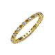 4 - Joyce 2.30 mm Citrine and Lab Grown Diamond Eternity Band 