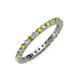 4 - Joyce 2.30 mm Yellow and White Lab Grown Diamond Eternity Band 