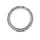 4 - Joyce 2.70 mm Amethyst and Lab Grown Diamond Eternity Band 