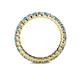 4 - Joyce 2.70 mm Blue Topaz and Lab Grown Diamond Eternity Band 