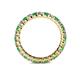 4 - Joyce 2.70 mm Emerald and Lab Grown Diamond Eternity Band 