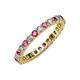 4 - Joyce 2.70 mm Pink Tourmaline and Lab Grown Diamond Eternity Band 