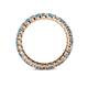 4 - Joyce 2.70 mm Blue Topaz and Lab Grown Diamond Eternity Band 