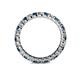 4 - Joyce 2.70 mm Blue and White Lab Grown Diamond Eternity Band 