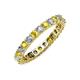 3 - Joyce 3.00 mm Yellow Sapphire and Lab Grown Diamond Eternity Band 