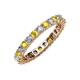 3 - Joyce 3.00 mm Yellow Sapphire and Lab Grown Diamond Eternity Band 