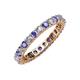 3 - Joyce 3.00 mm Tanzanite and Lab Grown Diamond Eternity Band 