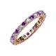 3 - Joyce 3.00 mm Amethyst and Lab Grown Diamond Eternity Band 