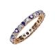 3 - Joyce 3.00 mm Iolite and Lab Grown Diamond Eternity Band 