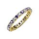 3 - Joyce 3.00 mm Iolite and Lab Grown Diamond Eternity Band 