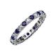 3 - Joyce 3.00 mm Blue Sapphire and Lab Grown Diamond Eternity Band 