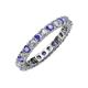 3 - Joyce 3.00 mm Tanzanite and Lab Grown Diamond Eternity Band 