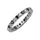 3 - Joyce 3.00 mm Black and White Lab Grown Diamond Eternity Band 