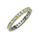 3 - Joyce 3.00 mm Yellow and White Lab Grown Diamond Eternity Band 