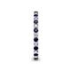 6 - Tiffany 2.00 mm Blue Sapphire and Lab Grown Diamond Eternity Band 