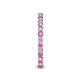 6 - Tiffany 2.00 mm Pink Sapphire and Lab Grown Diamond Eternity Band 