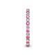 6 - Tiffany 2.00 mm Pink Sapphire and Lab Grown Diamond Eternity Band 
