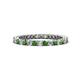 1 - Tiffany 2.00 mm Green Garnet and Lab Grown Diamond Eternity Band 