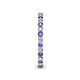 6 - Tiffany 2.00 mm Tanzanite and Lab Grown Diamond Eternity Band 