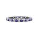 1 - Tiffany 2.00 mm Iolite and Lab Grown Diamond Eternity Band 