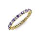4 - Tiffany 2.00 mm Iolite and Lab Grown Diamond Eternity Band 