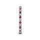 6 - Tiffany 2.00 mm Rhodolite Garnet and Lab Grown Diamond Eternity Band 