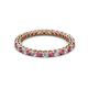 3 - Tiffany 2.00 mm Rhodolite Garnet and Lab Grown Diamond Eternity Band 