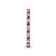 6 - Tiffany 2.00 mm Rhodolite Garnet and Lab Grown Diamond Eternity Band 