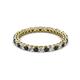 3 - Tiffany 2.00 mm Black and White Lab Grown Diamond Eternity Band 