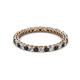 3 - Tiffany 2.00 mm Black and White Lab Grown Diamond Eternity Band 