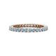 1 - Tiffany 2.00 mm Aquamarine and Lab Grown Diamond Eternity Band 