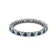 3 - Tiffany 2.00 mm Blue and White Lab Grown Diamond Eternity Band 