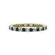 1 - Tiffany 2.00 mm London Blue Topaz and Lab Grown Diamond Eternity Band 