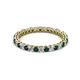 3 - Tiffany 2.00 mm London Blue Topaz and Lab Grown Diamond Eternity Band 