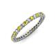 4 - Tiffany 2.00 mm Yellow and White Lab Grown Diamond Eternity Band 