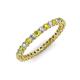 4 - Tiffany 2.00 mm Yellow and White Lab Grown Diamond Eternity Band 