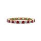 1 - Tiffany 2.00 mm Ruby and Lab Grown Diamond Eternity Band 