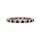 1 - Tiffany 2.00 mm Blue Sapphire and Lab Grown Diamond Eternity Band 
